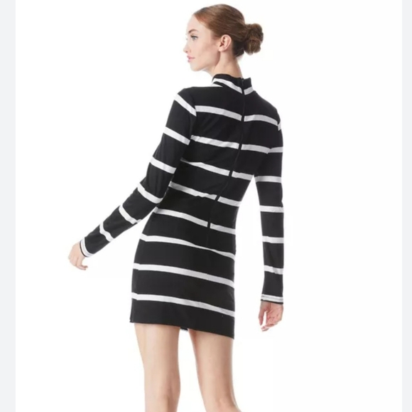 Alice + Olivia Delora Mock Neck Mini Dress, Size XS - Picture 3 of 10